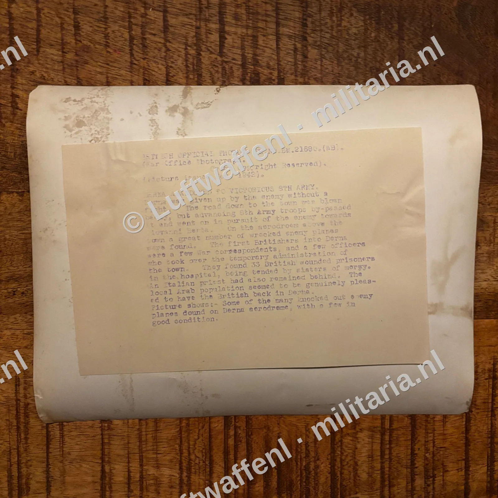 Duits vliegtuig kerkhof Derna Aerodrome Libië — Foto's & Documenten — WO2 (foto 3 van 3)