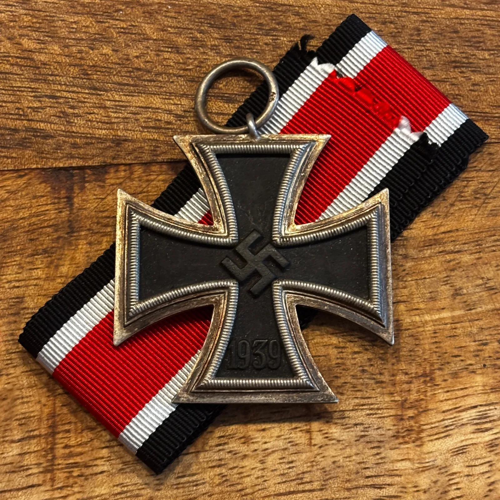 IJzeren kruis tweede klasse met lint 65 Klein & Quenzer — Medailles & Onderscheidingen — WO2 (foto 2 van 5)