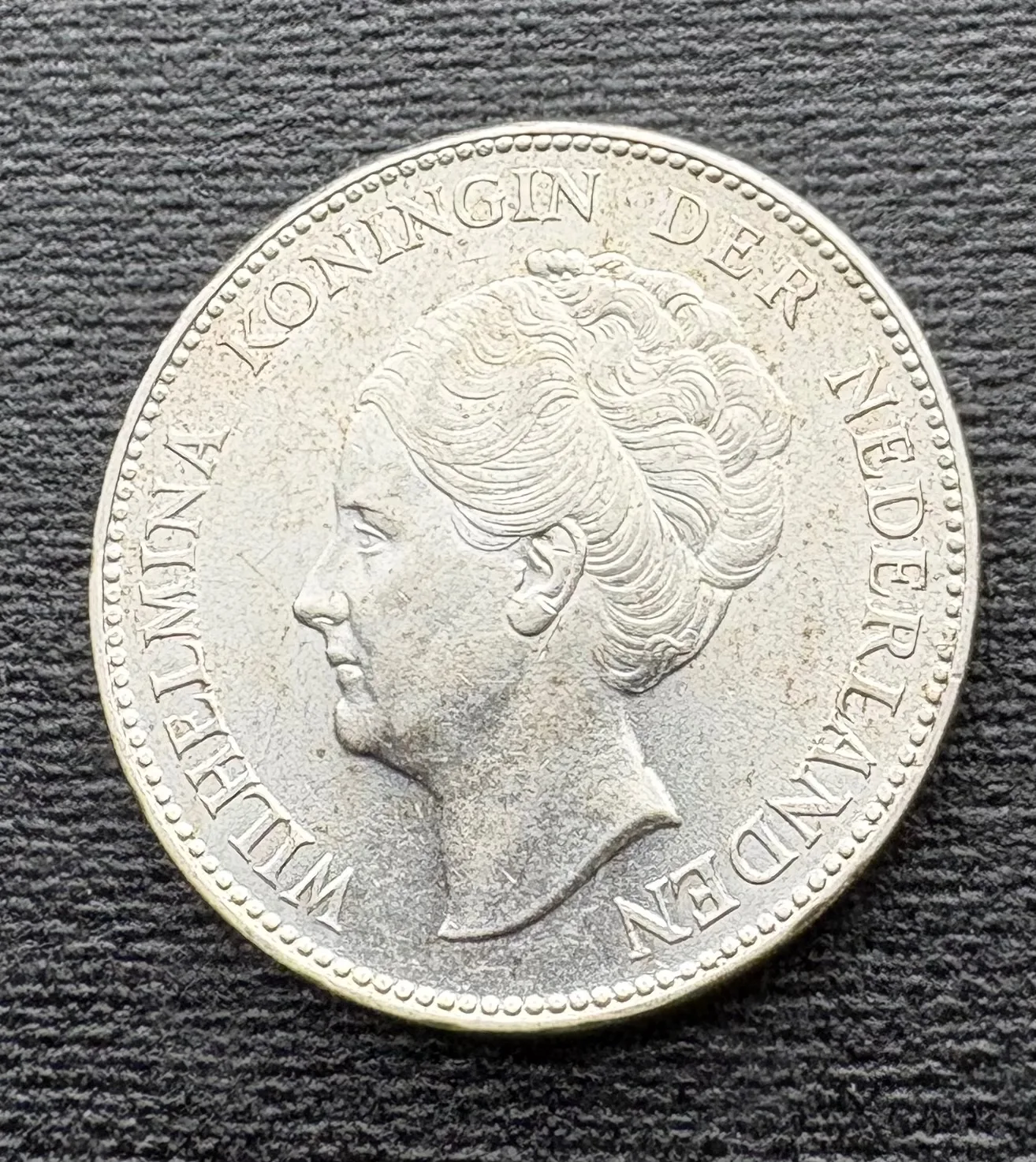 Zilveren 1940 Gulden Wilhelmina — Medailles & Onderscheidingen — WO2 (foto 2 van 2)