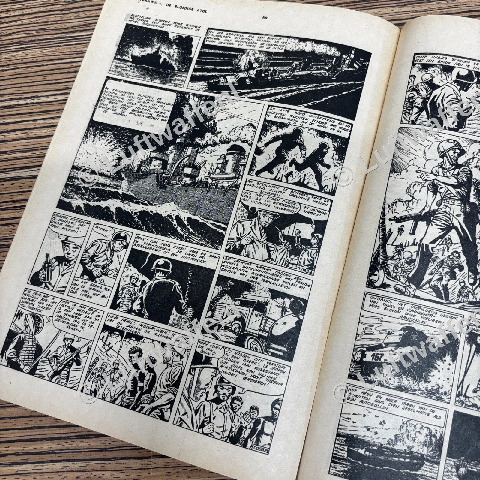 Tarawa - De bloedige atol comic uit 1952 — Boeken & Tijdschriften — WO2 (foto 3 van 4)