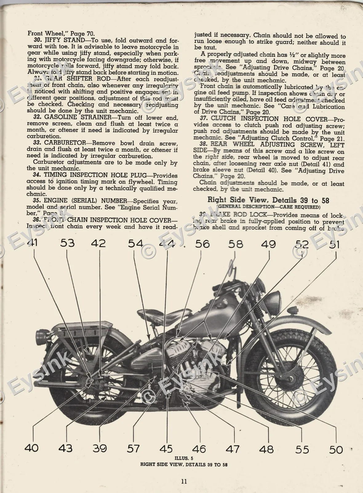 Harley Davidson WLA manual 1942 motorcycle motor — Boeken & Tijdschriften — WO2 (foto 3 van 4)