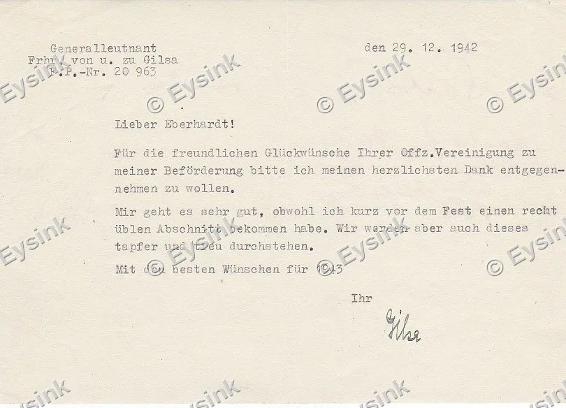 Document handtekening Generalleutnant Eichenlaub EK — WO2