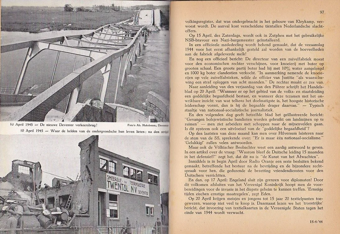 Onder het hakenkruis kroniek duitse overheersing 1945 — Boeken & Tijdschriften — WO2 (foto 2 van 3)