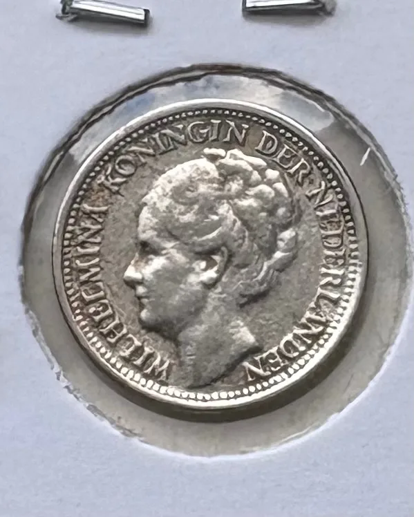 Zilveren Nederlandsche 10 Cent 1941 — Overige — WO2 (foto 2 van 2)