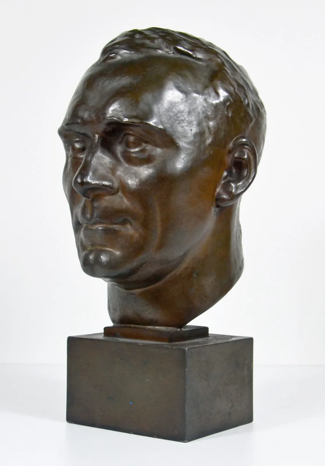 Hans Schemm - Bronzen Hoofd; bureaudecoratie; rond 1933. — Overige — WO2 (foto 3 van 10)