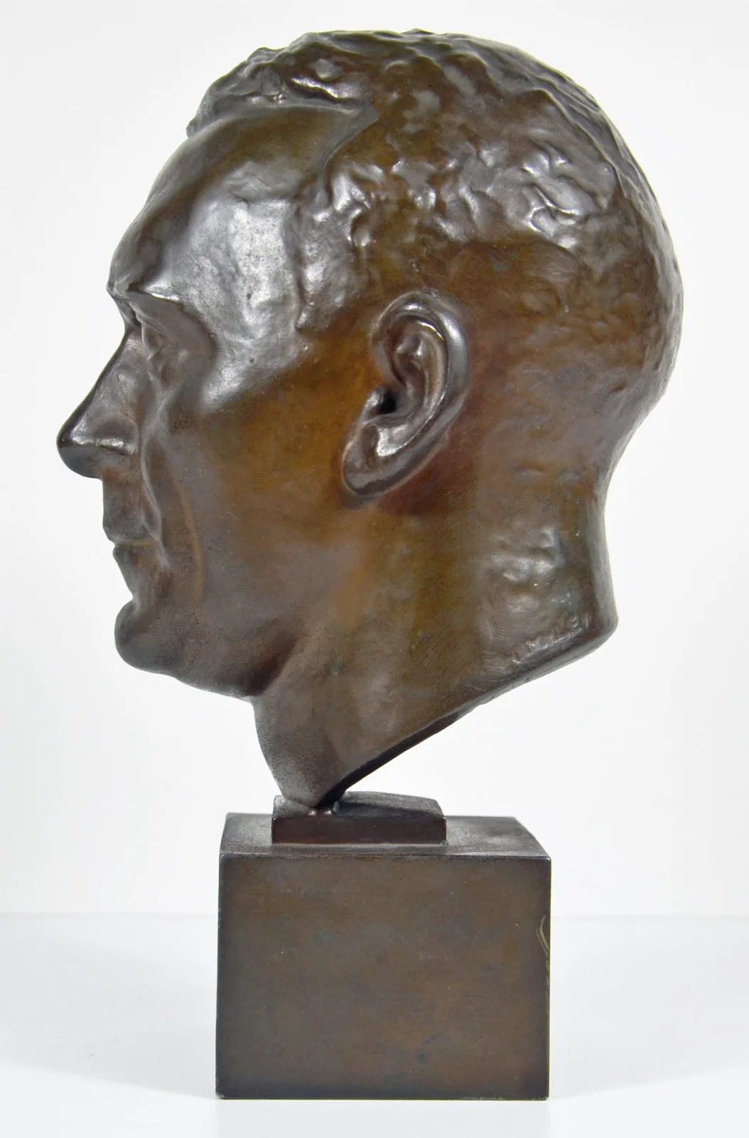 Hans Schemm - Bronzen Hoofd; bureaudecoratie; rond 1933. — Overige — WO2 (foto 4 van 10)