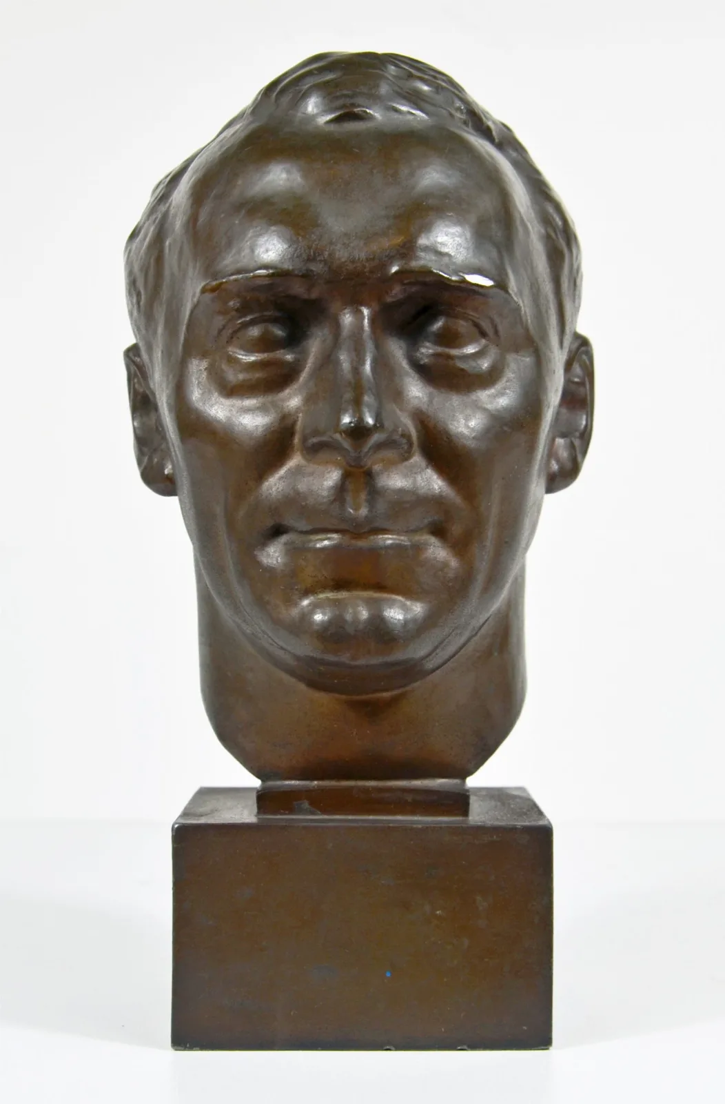 Hans Schemm - Bronzen Hoofd; bureaudecoratie; rond 1933. — Overige — WO2 (foto 2 van 10)