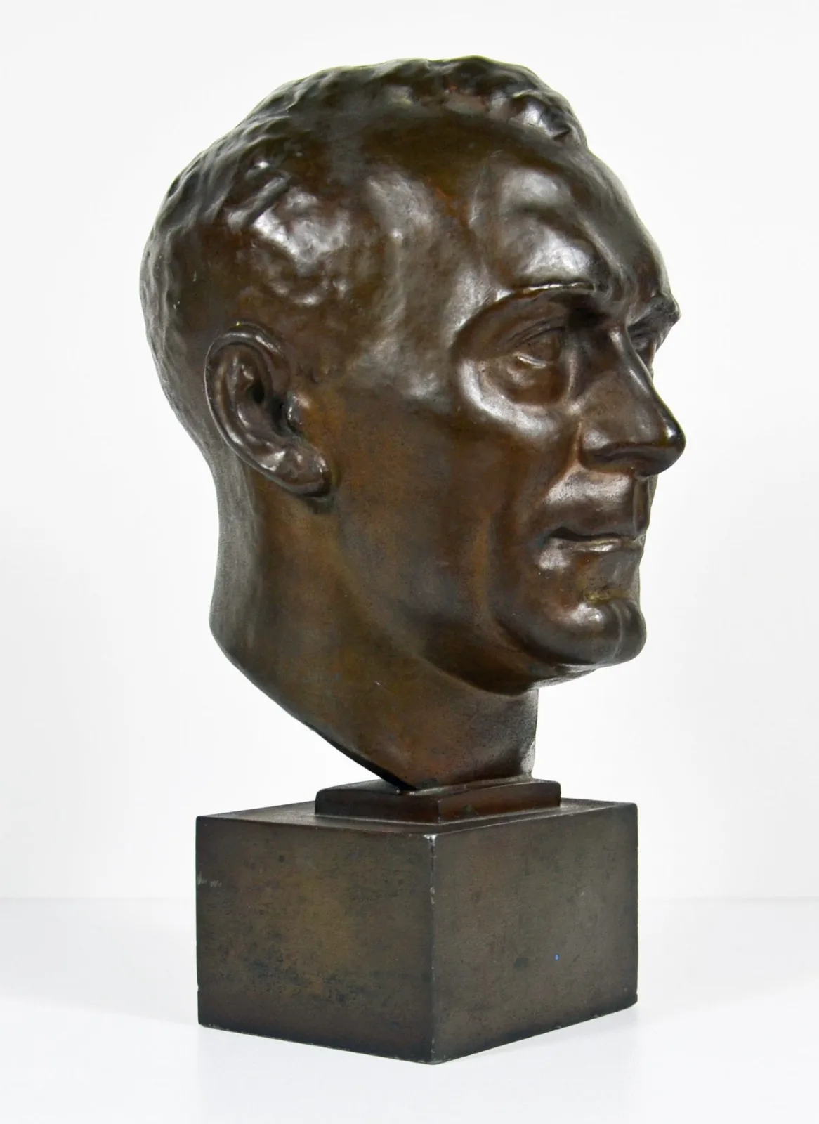 Hans Schemm - Bronzen Hoofd; bureaudecoratie; rond 1933. — Overige — WO2 (foto 7 van 10)
