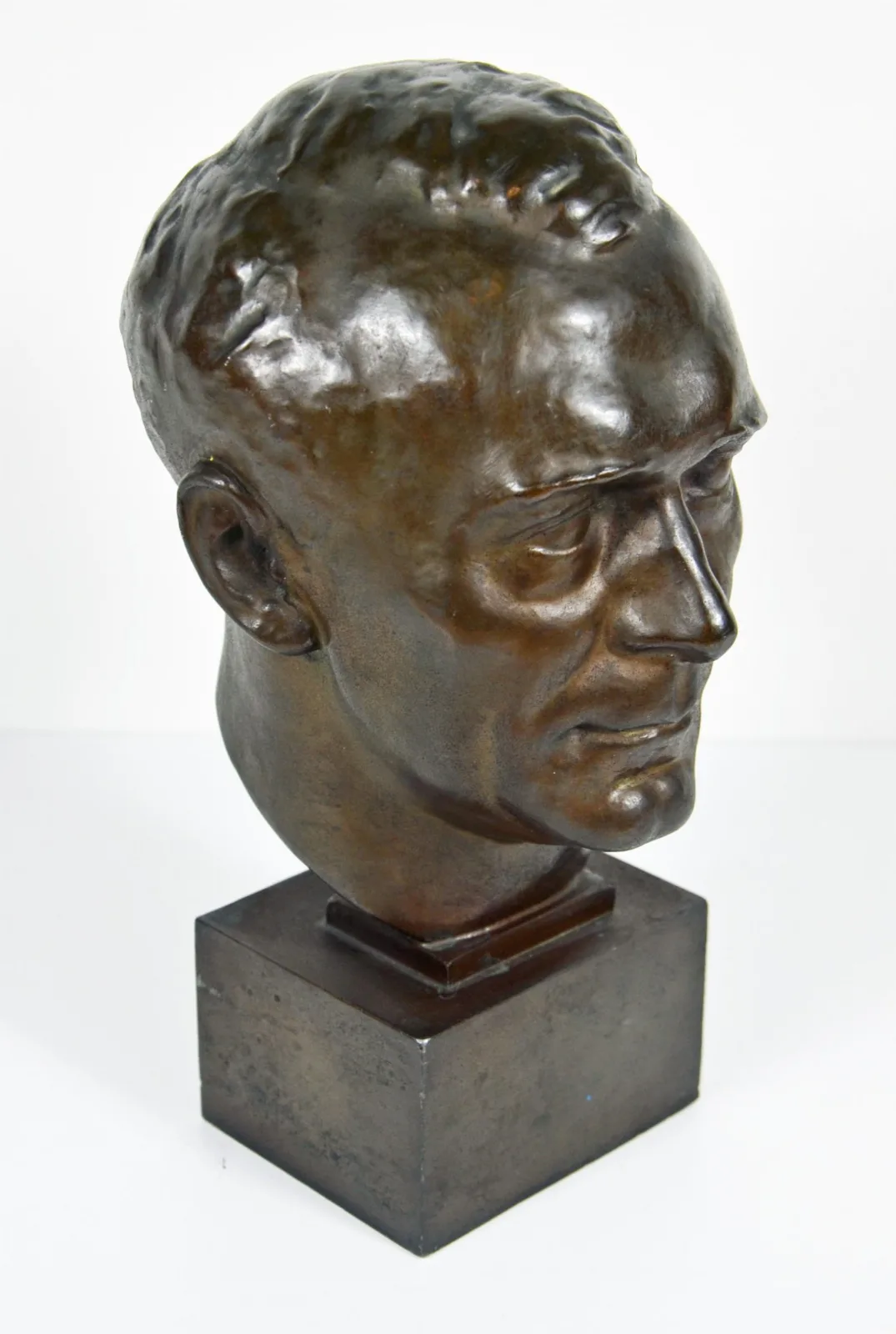 Hans Schemm - Bronzen Hoofd; bureaudecoratie; rond 1933. — Overige — WO2 (foto 8 van 10)