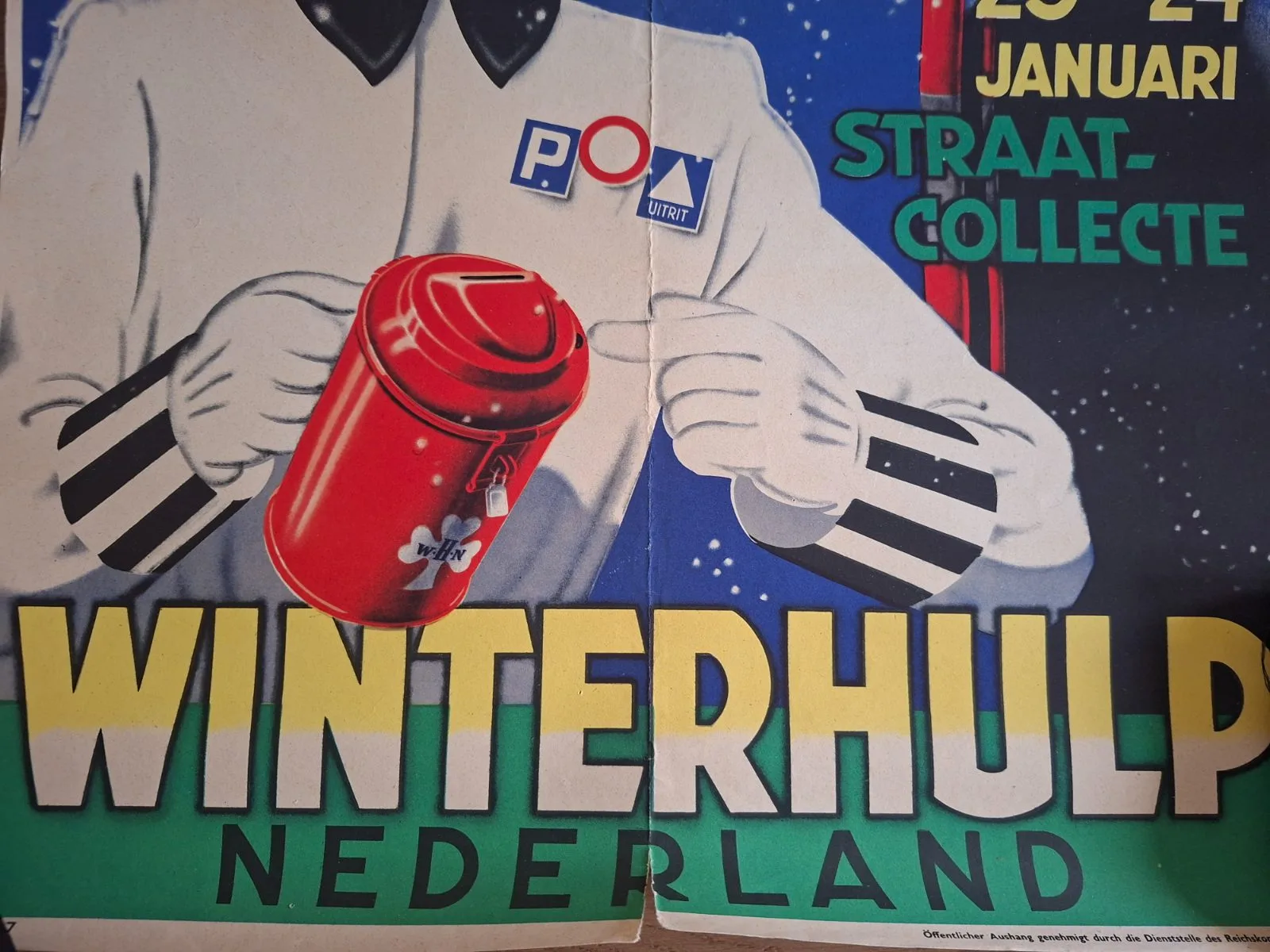 Affiche Winterhulp Nederland (WHN) Januari 1942 — Overige — WO2 (foto 3 van 5)