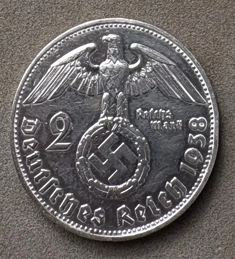 Zilveren Duitse 2Mark 1938E — WO2