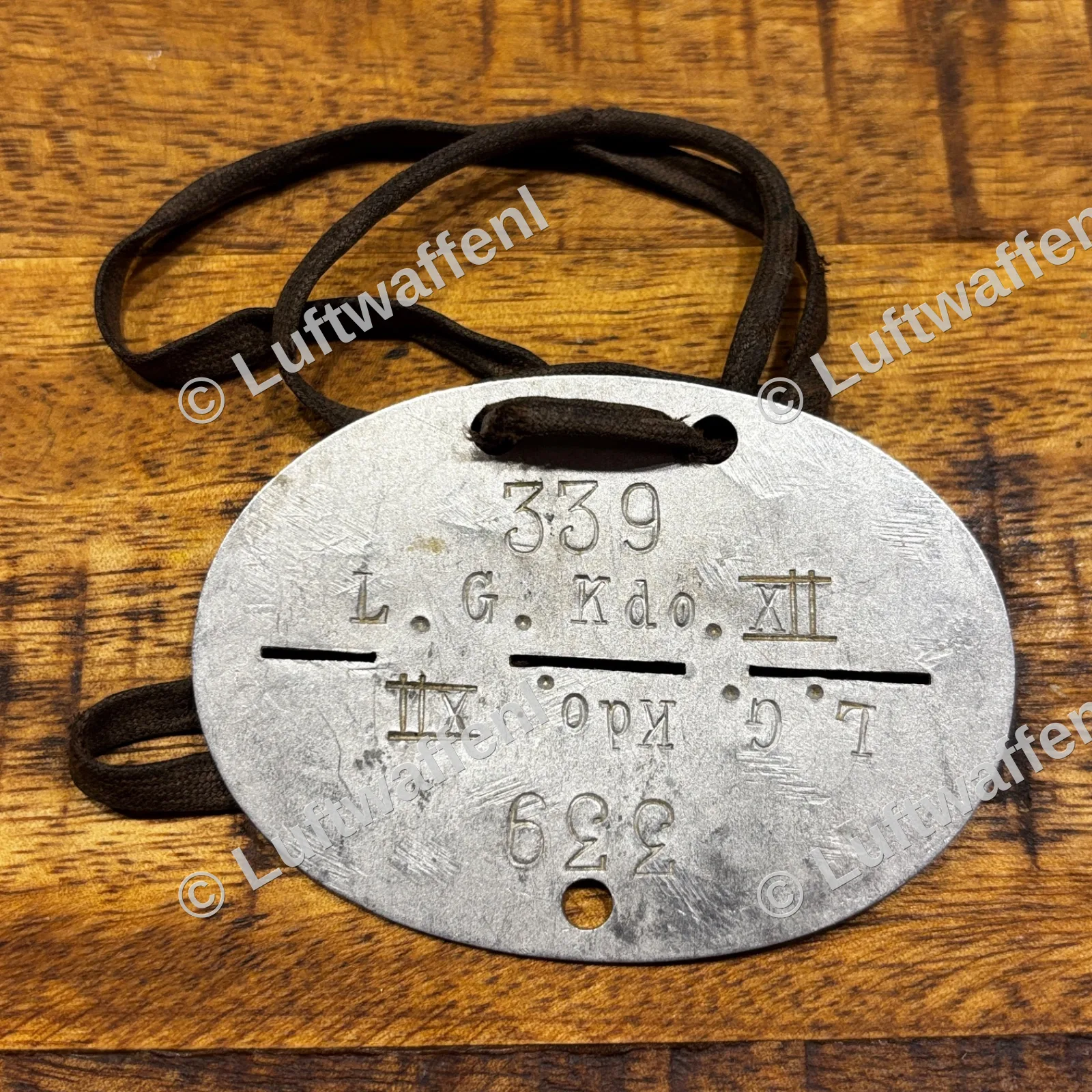 Erkennungsmarke Luftgau Kommando XII — WO2