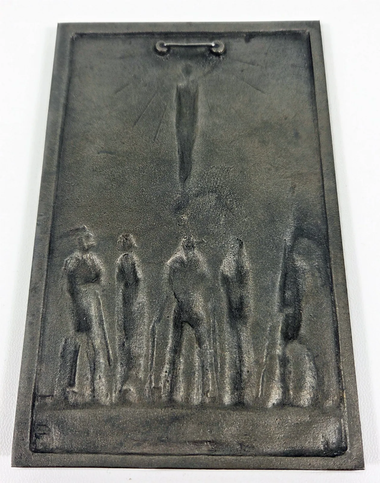 Gietijzeren gedenkplaat „Und sie verstanden einander” – Kunstgießerei Lauchhammer (1933) — Overige — WO2 (foto 4 van 5)