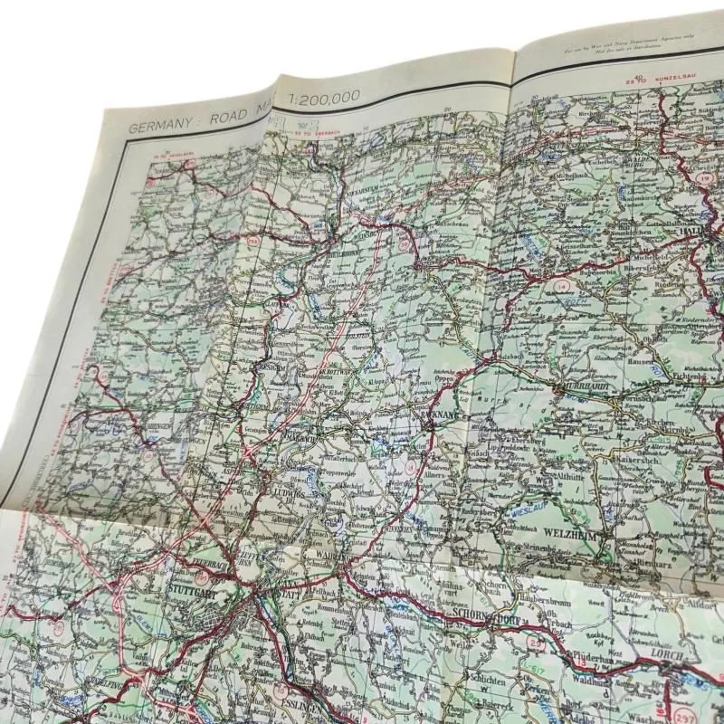 American War Office 1945 map.from " Stuttgart germany " — Overige — WO2 (foto 5 van 8)