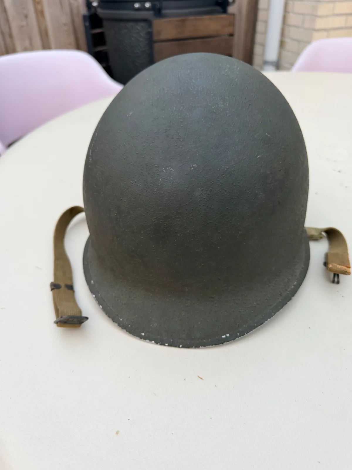 US M1 Fixed bale met Hood Rubber low pressure liner — Helmen & Hoofddeksels — WO2 (foto 2 van 5)