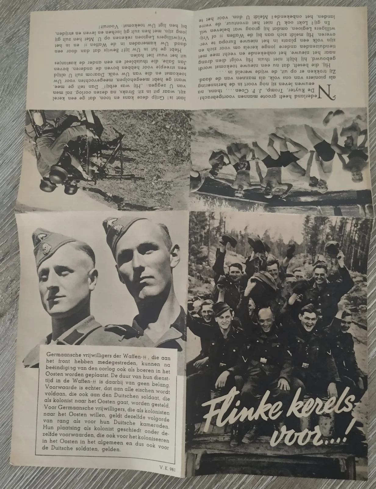 Flinke kerels voor...! (NL wervingsfolder WO II ) — Boeken & Tijdschriften — WO2 (foto 4 van 4)