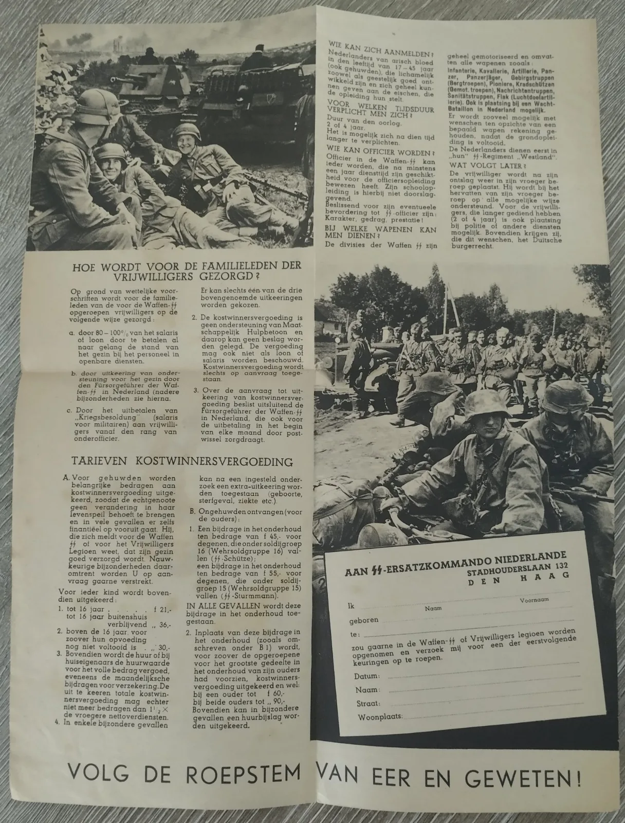 Flinke kerels voor...! (NL wervingsfolder WO II ) — Boeken & Tijdschriften — WO2 (foto 3 van 4)