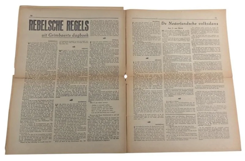 nederlandse  WWII National Front krant de weg — Boeken & Tijdschriften — WO2 (foto 2 van 9)