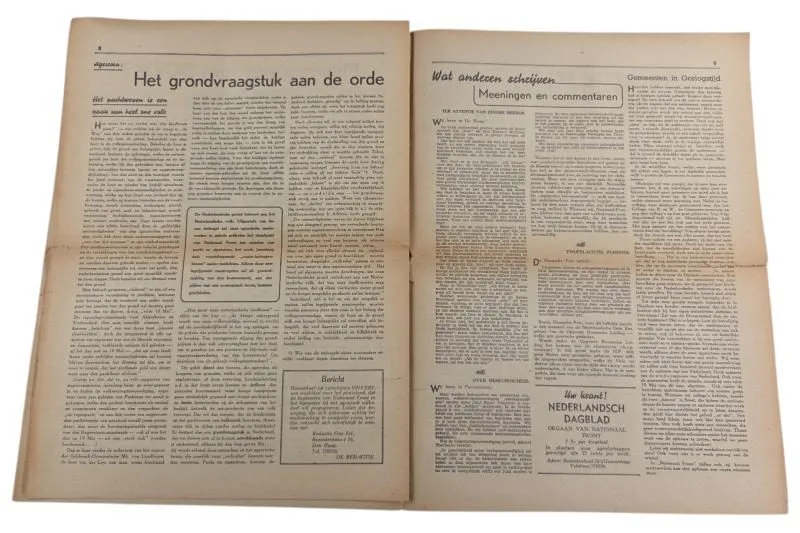nederlandse  WWII National Front krant de weg — Boeken & Tijdschriften — WO2 (foto 6 van 9)