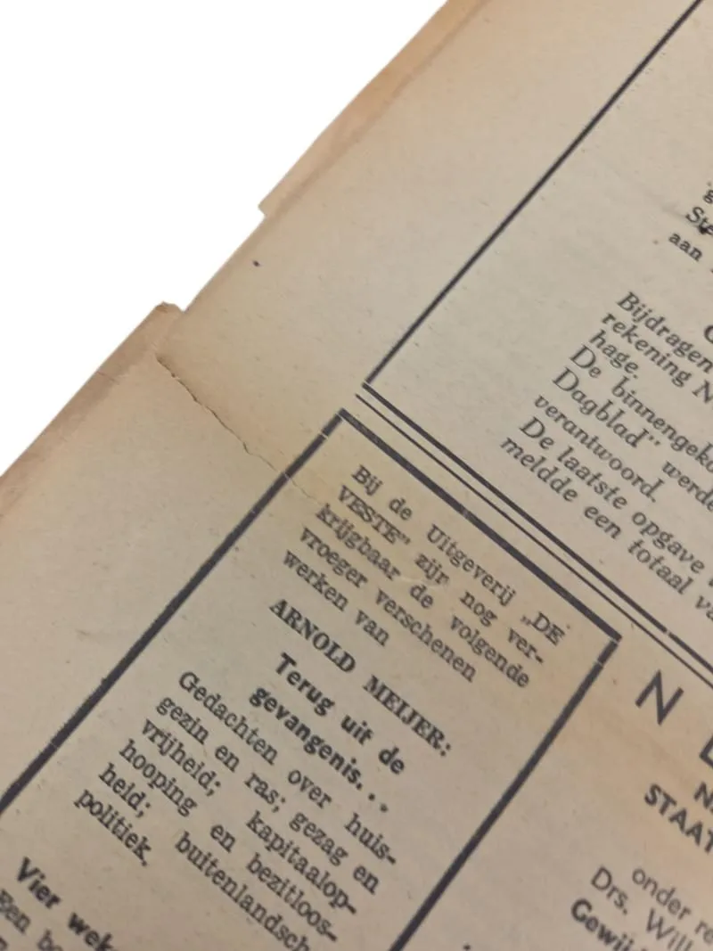 nederlandse  WWII National Front krant de weg — Boeken & Tijdschriften — WO2 (foto 8 van 9)