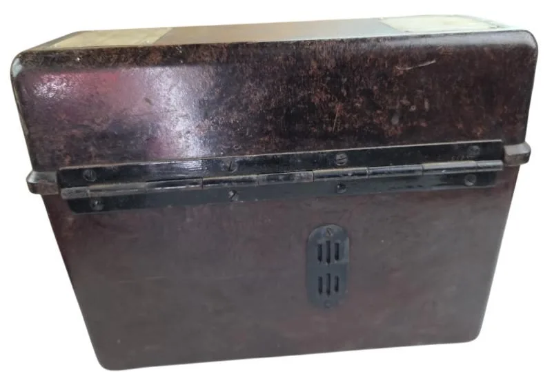 duitse veld telefoon in een gebruikte staat — Uitrusting & Accessoires — WO2 (foto 4 van 10)