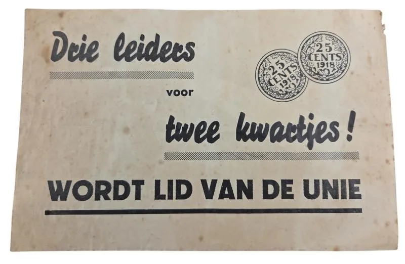 Nederlandse WOII-flyer 'Sluit je aan bij de unie' — WO2