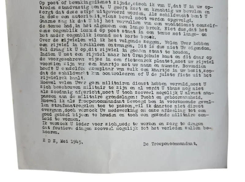 nederlandse ww2 nsb brief over ede in gebruikte staat — Foto's & Documenten — WO2 (foto 3 van 4)
