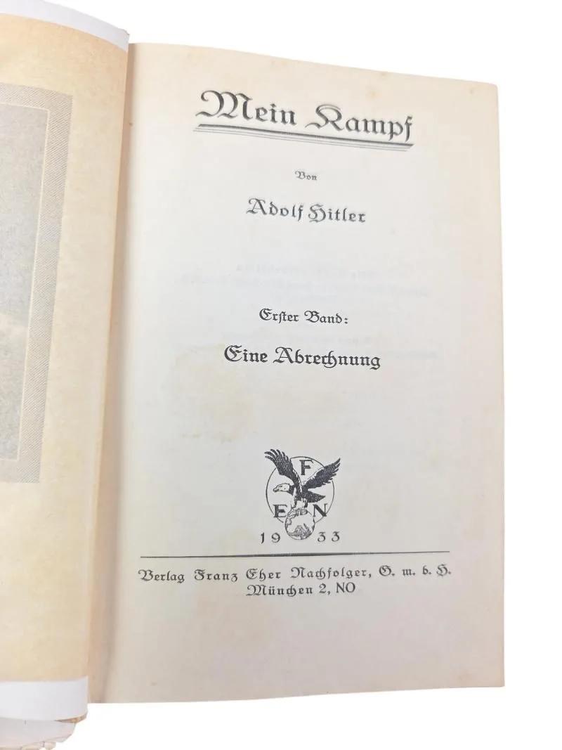 duitse ww2  mein kamp  set in een zwaar gebruikte staat voorkant zit los — Boeken & Tijdschriften — WO2 (foto 5 van 8)