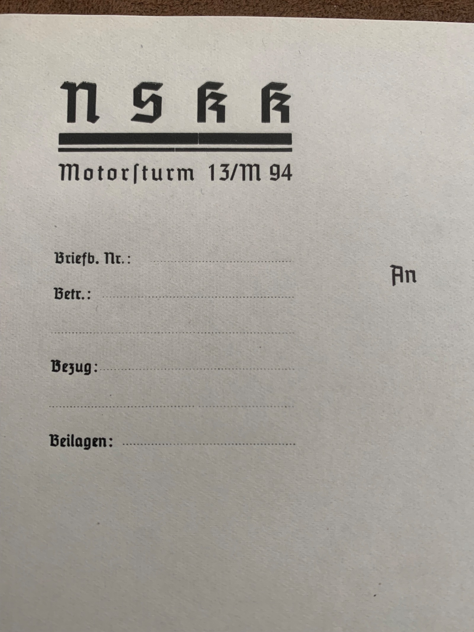 NSKK formulier Wien Motorsturm