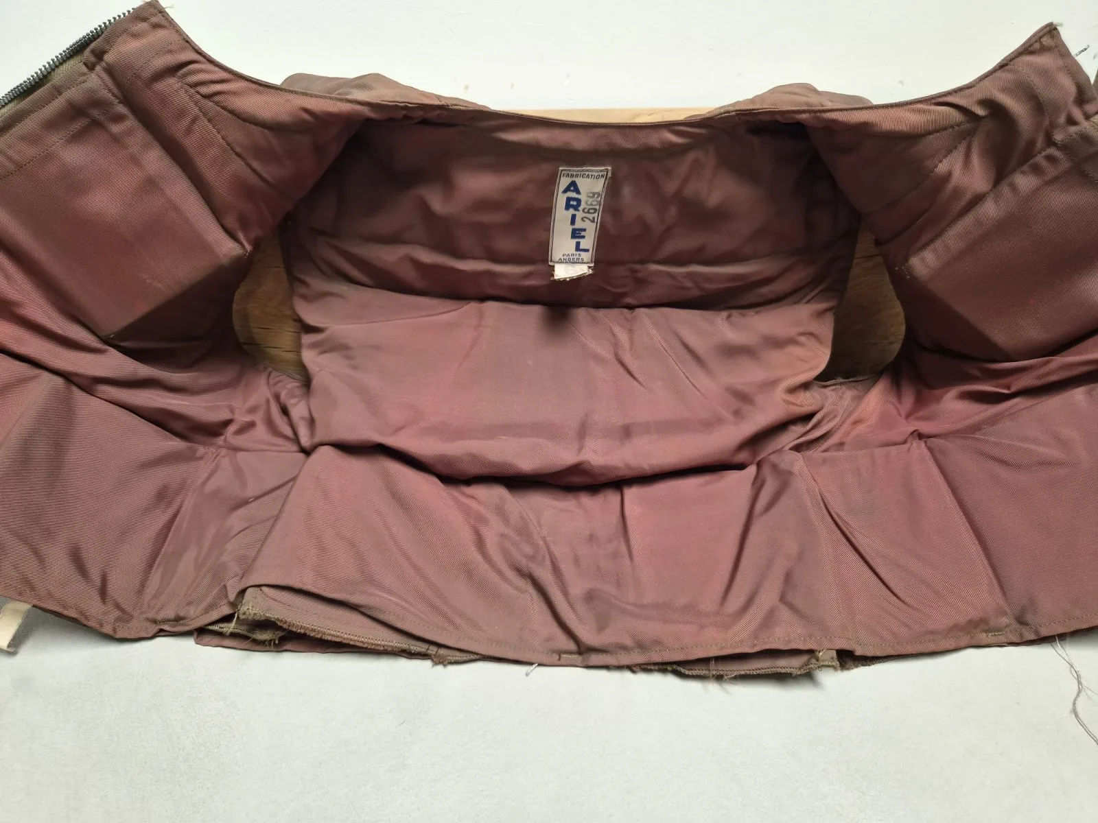 Vintage French ARIEL Protective Vest, Paris/Angers, Hard Internal Plates — Uitrusting & Accessoires — Modern (foto 2 van 7)