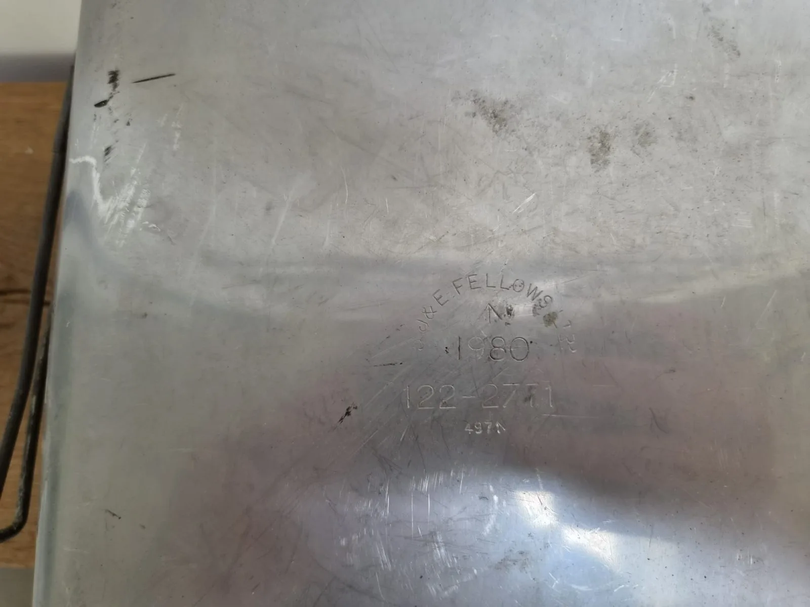 British Army No.12 Field Cooker Cooking Pan Set – S.J. & E. Fellows, 1980 — Uitrusting & Accessoires — Koude-Oorlog (foto 3 van 3)
