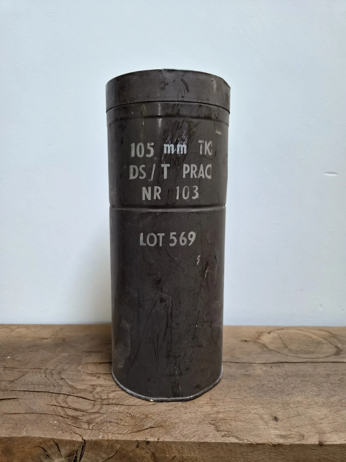 1970 Dutch Army 105mm Tank DS/T Practice Ammunition Container, Cold War — Koude-Oorlog