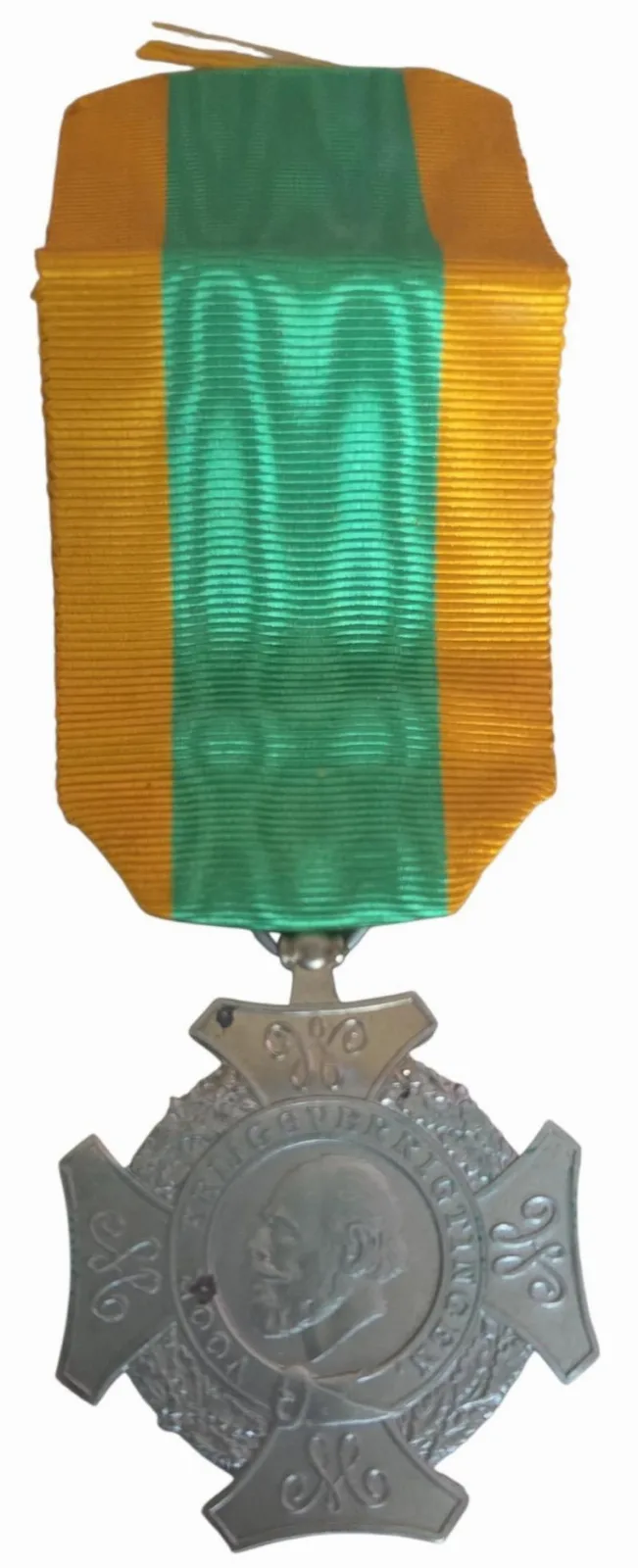 Originele 1869 Dutch 'Voor Krijgsverrichtingen' medal — Medailles & Onderscheidingen — WO1 (foto 2 van 6)