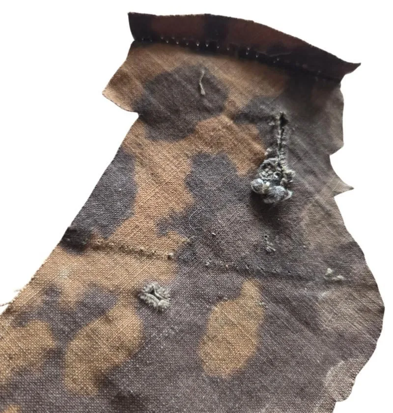 duitse ww2  waffen ss camo stof in de afmetingen 14 cm- 8cm — Uitrusting & Accessoires — WO2 (foto 6 van 6)