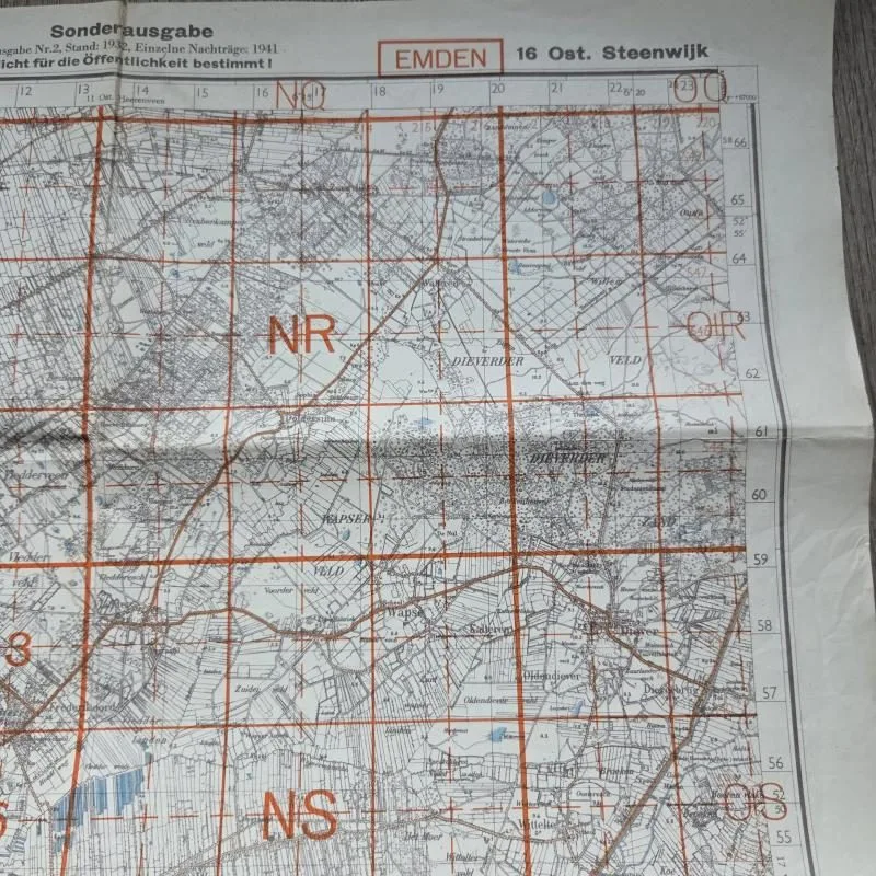a wehrmacht map off " ost Steenwijk — Overige — WO2 (foto 3 van 7)
