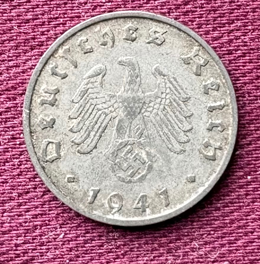 Zinken Duitse munt 1941B