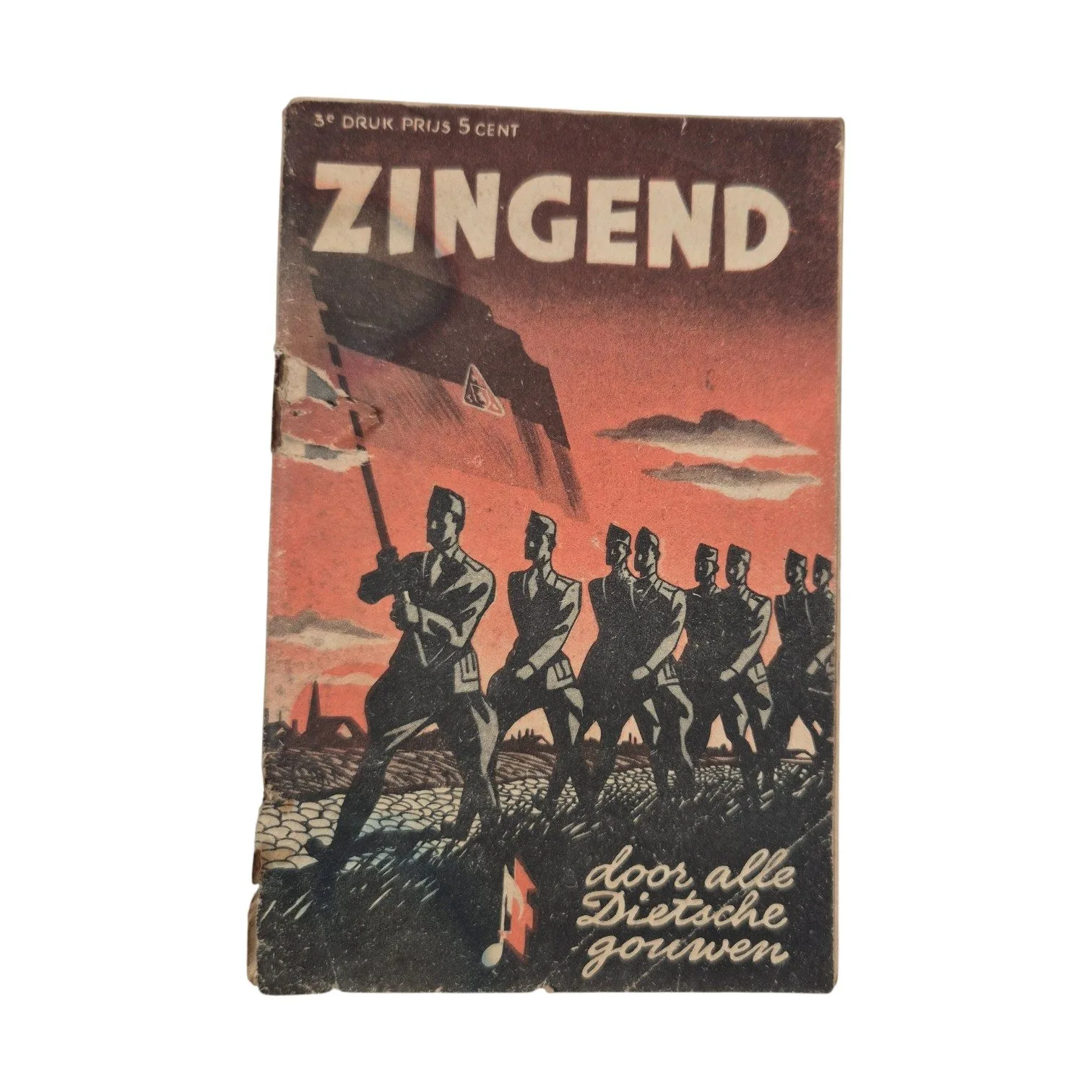 NSB zangbundel 'Zingend door alle Dietsche gouwen'+ WHN boekje — Overige — WO2 (foto 2 van 10)