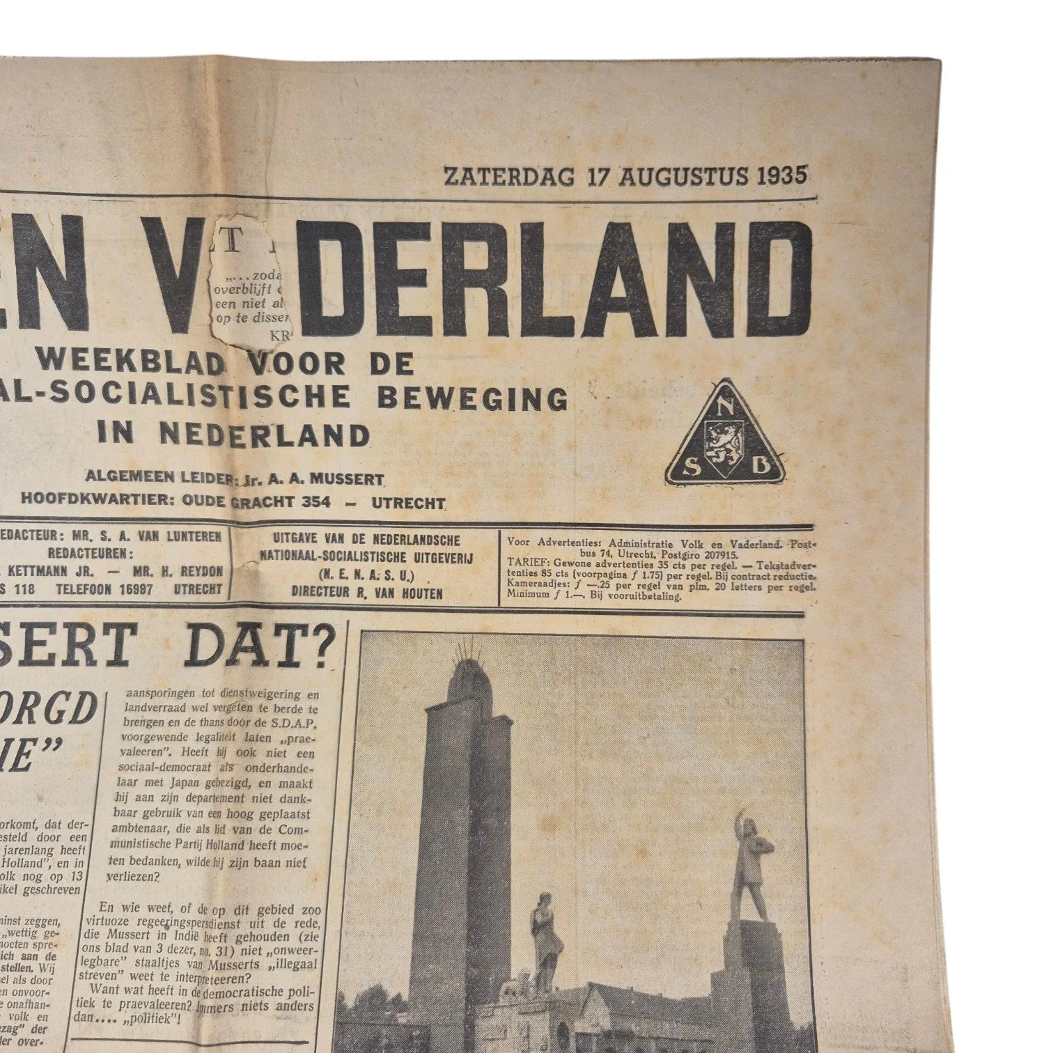 NSB Volk en Vaderland No.33, 1935 — Overige — WO2 (foto 2 van 6)