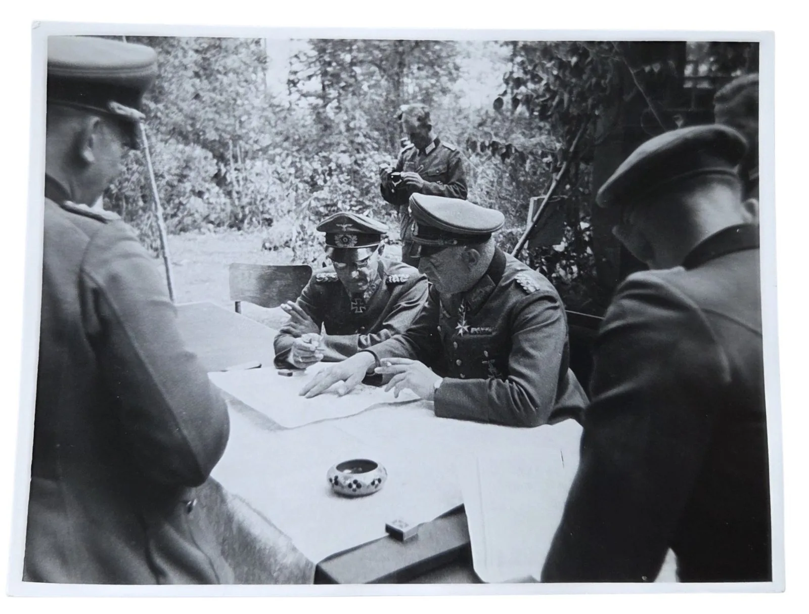 duitse ww2 officieren foto in nette staat — WO2