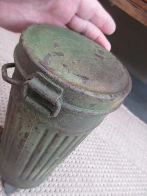 Duits gasmasker , gecamoufleerd , zeldzaam — Uitrusting & Accessoires — WO2 (foto 4 van 5)