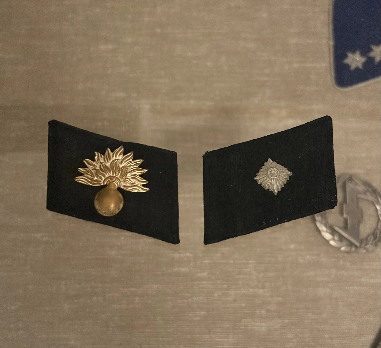 Originele WW2 kraagset SS landstorm / landwacht Nederland — WO2