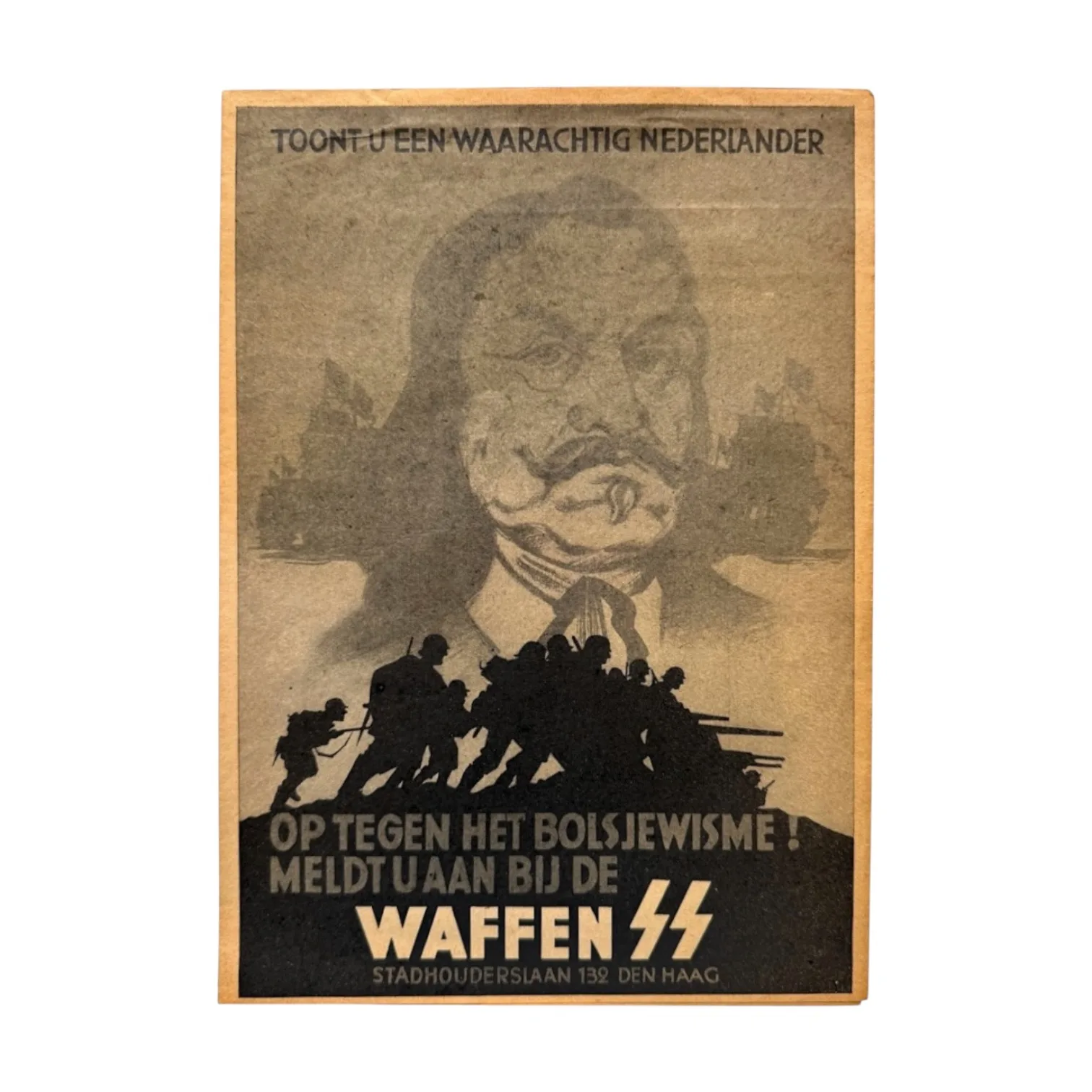 Originele WW2 Ned. Waffen SS flyer A4!!! — WO2