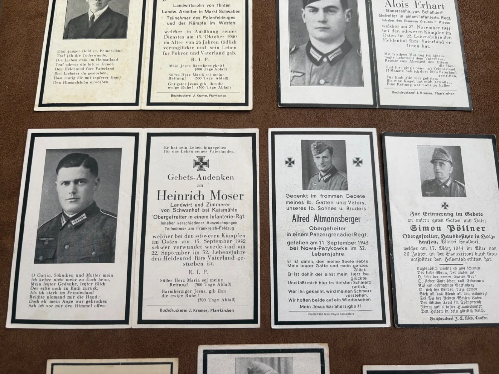 Diverse Duitse bidprentjes — Foto's & Documenten — WO2 (foto 3 van 4)