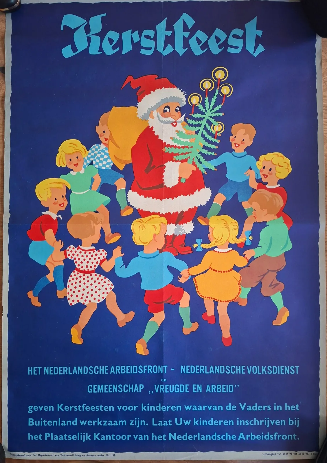 Affiche 'Het Nederlandsche Arbeidsfront' 1943 — WO2