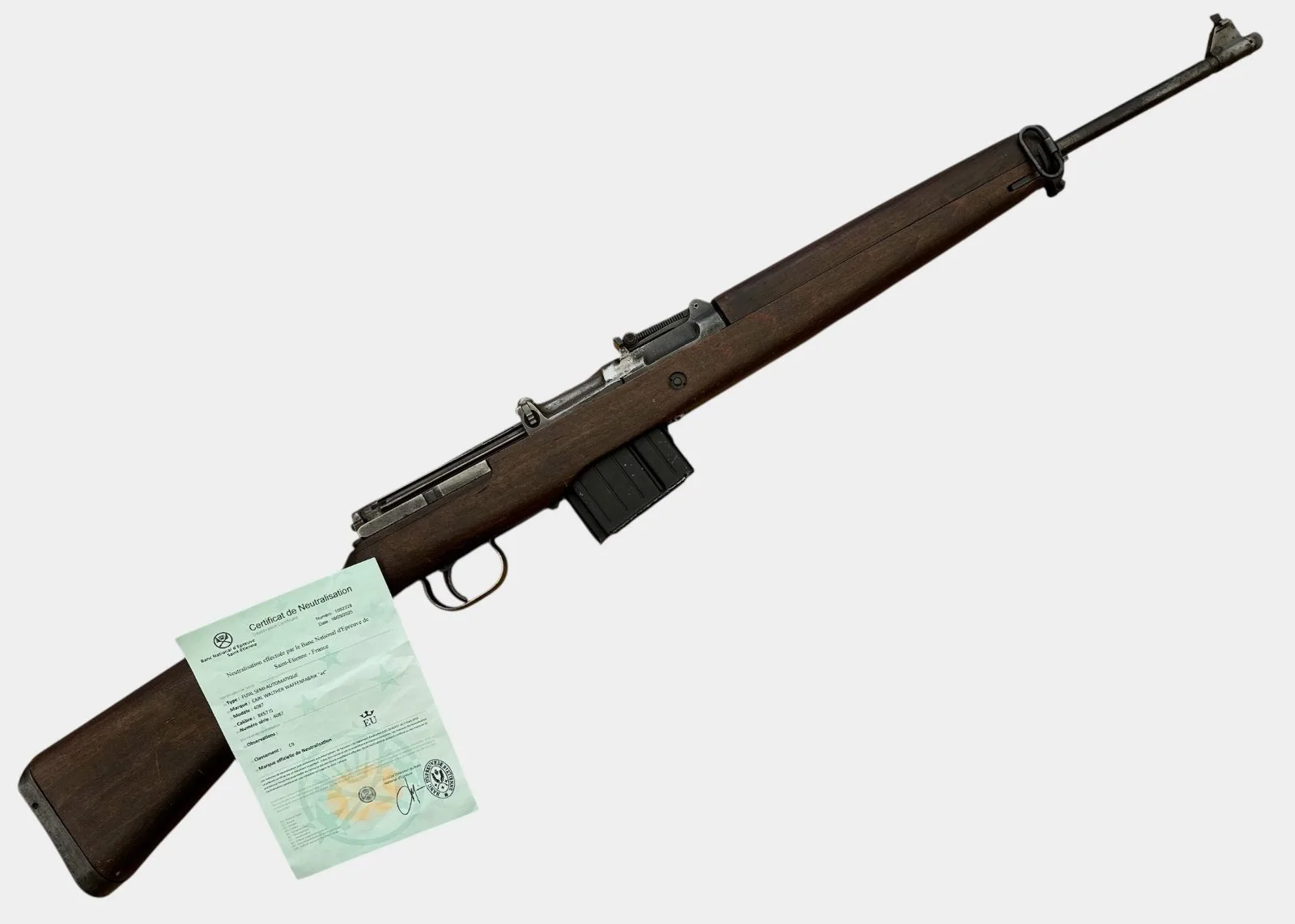 Walther G43 ac/44 1944 EU-deko – nummergelijk + certificaat — Wapens — WO2 (foto 10 van 10)