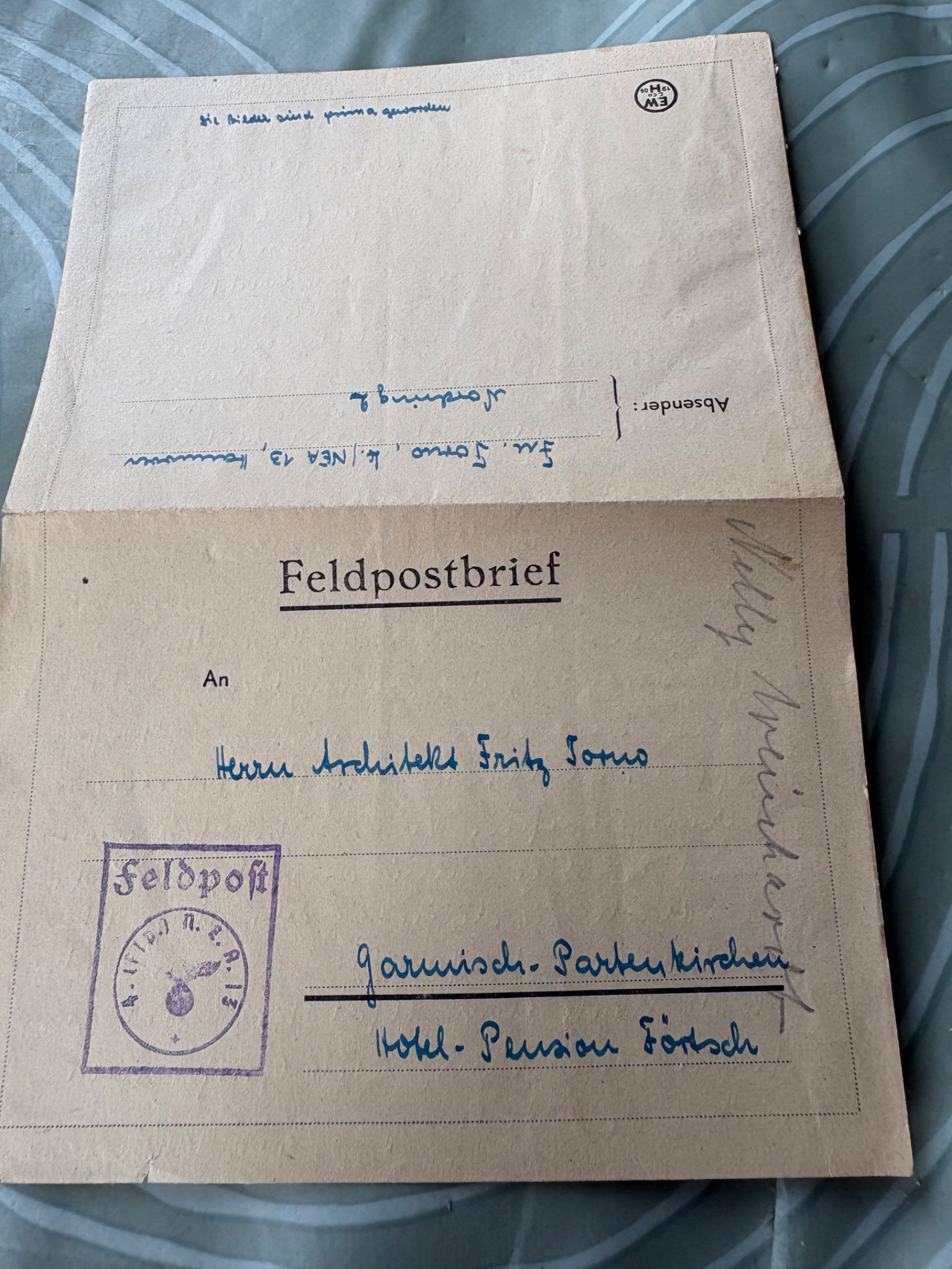 Duitse Feldpost brief 1942