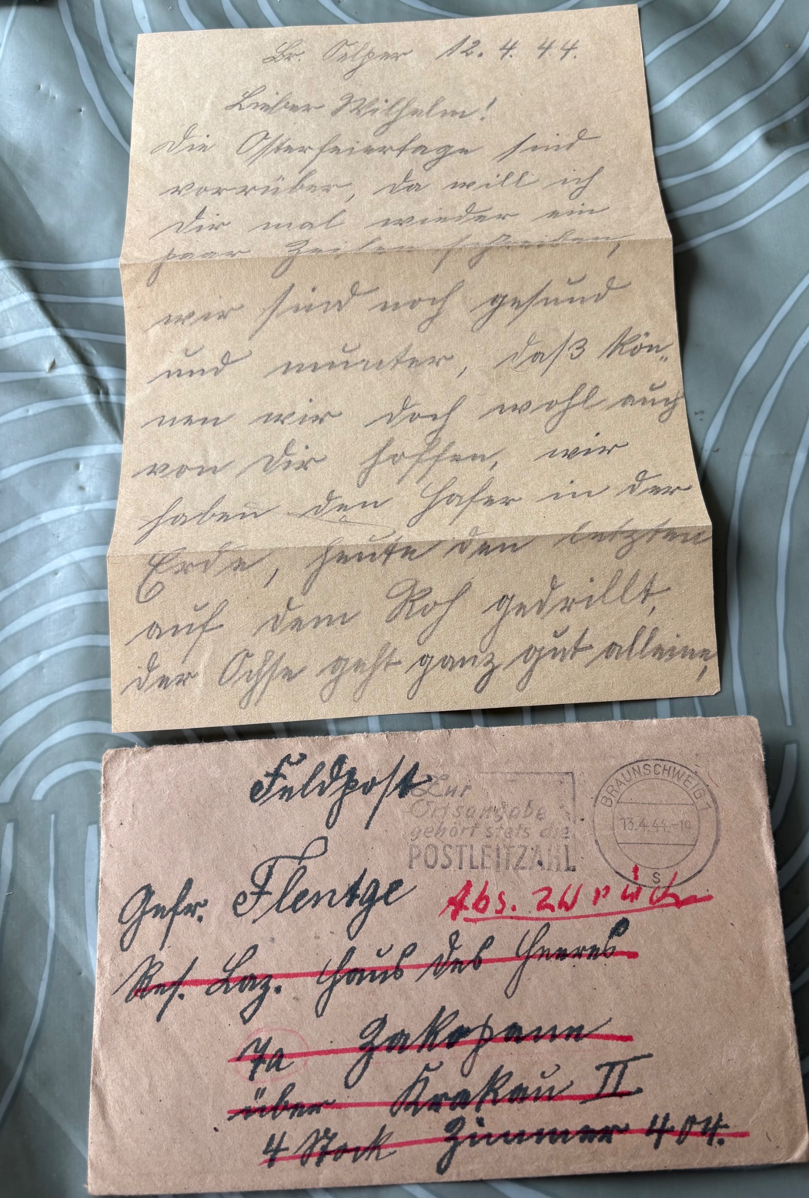 Duitse Feldpost brief 1944