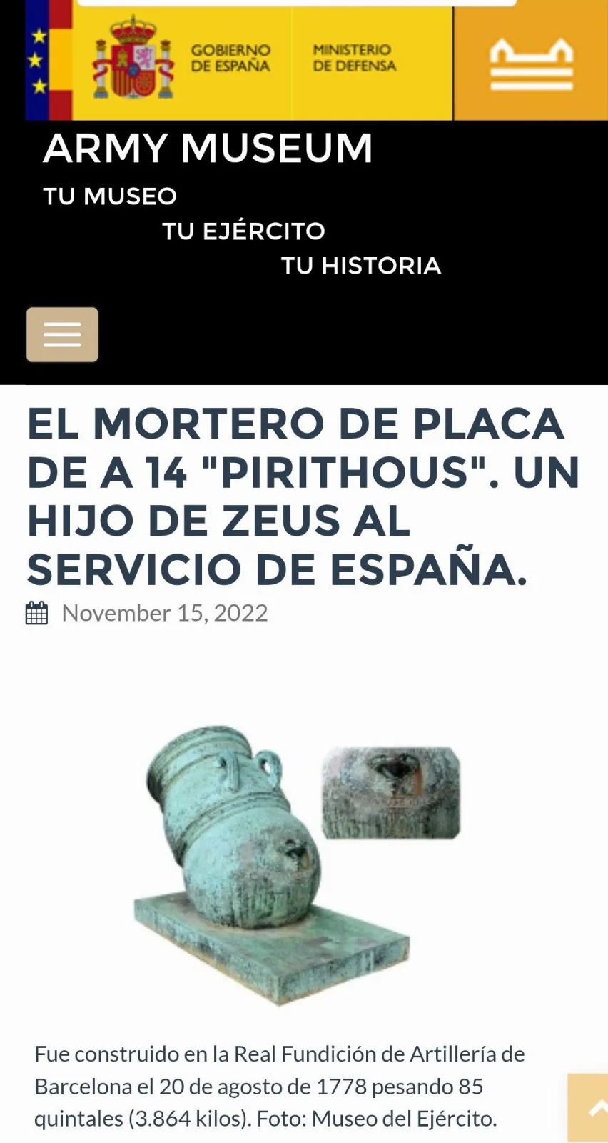 Fragment of a 14-inch bomb from a Spanish mortar — Overige — WO1 (foto 6 van 9)
