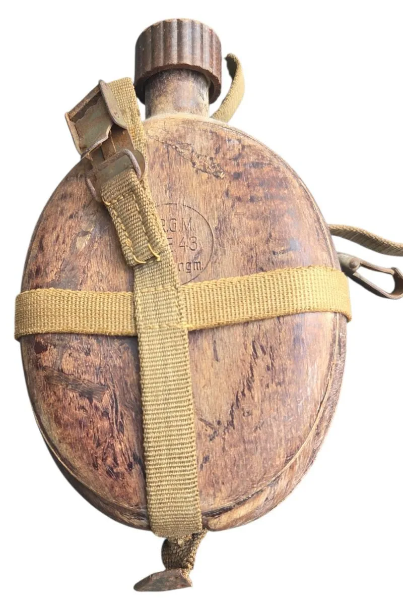 duitse ww2 veld fles in gebruikte staat — Uitrusting & Accessoires — WO2 (foto 3 van 9)