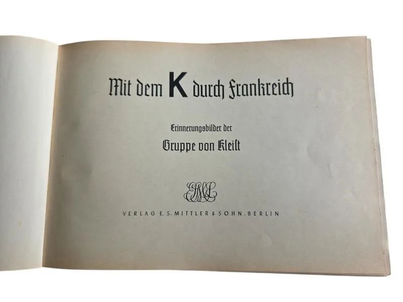 a german ww2 "Mit dem K durch Frankreich" book — Boeken & Tijdschriften — WO2 (foto 2 van 10)